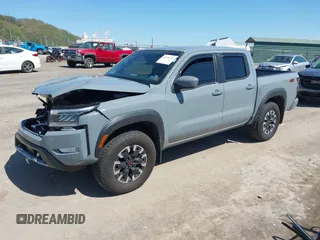 2024 Nissan Frontier SV with VIN 1N6ED1EK8RN668698, listed as a IAAI auction lot 42096224 with 5,295 mi miles and . Bid and sale history available at DreamBid. Image 17.
