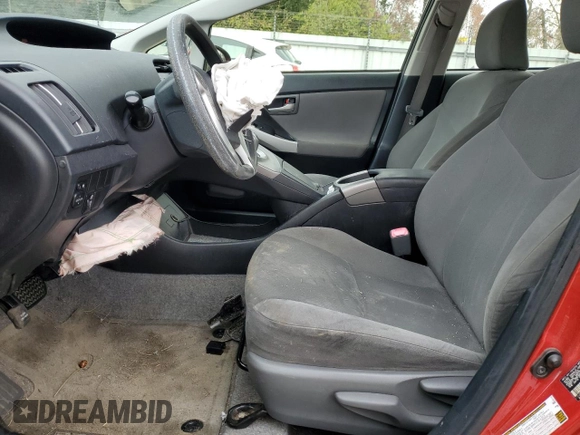 2012 Toyota Prius One with VIN JTDKN3DUXC5481729, listed as a Copart auction lot 81663884 with 88,696 mi miles and Salvage Title. Bid and sale history available at DreamBid. Image 7.