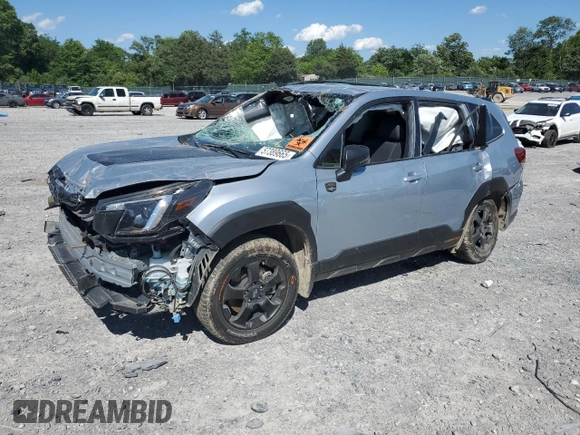 2023 Subaru Forester Wilderness with VIN JF2SKAMC7PH539483, listed as a Copart auction lot 57389665 with 41,940 mi miles and Salvage title. Bid and sale history available at DreamBid. Image 1.