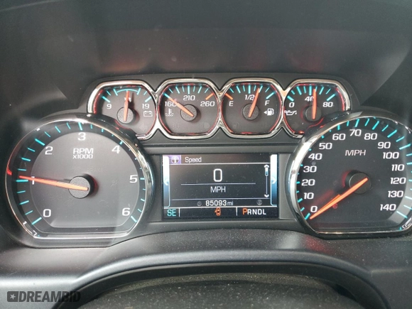 2018 Chevrolet Silverado 1500 LT with VIN 1GCVKRECXJZ242587, listed as a Copart auction lot 46993485 with 85,093 mi miles and Salvage Title. Bid and sale history available at carsss.com. Image 9.