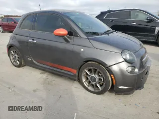 2014 FIAT 500e with VIN 3C3CFFGE0ET175976, listed as a Copart auction lot 86315054 with 81,717 mi miles and Salvage Title. Bid and sale history available at carsss.com. Image 4.