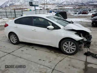 2016 Kia Forte LX with VIN KNAFX4A69G5563896, listed as a Copart auction lot 45729555 with 0 mi miles and Salvage Title. Bid and sale history available at carsss.com. Image 4.