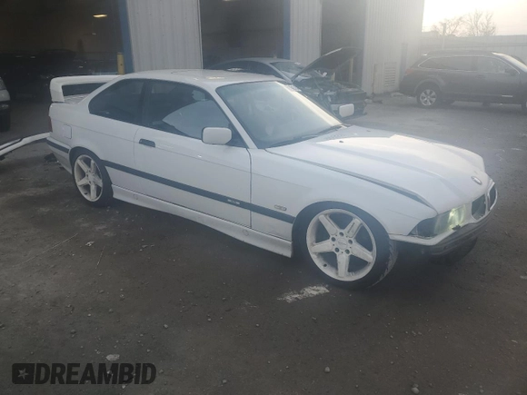 1997 BMW 3 Series 328is with VIN WBABG1326VET03587, listed as a Copart auction lot 41882135 with 231,287 mi miles and Salvage Title. Bid and sale history available at carsss.com. Image 4.