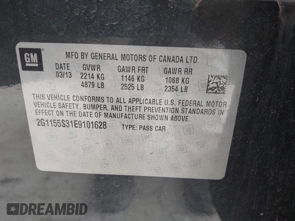 2014 Chevrolet Impala LTZ with VIN 2G1155S31E9101628, listed as a IAAI auction lot 42064481 with 148,511 mi miles and . Bid and sale history available at DreamBid. Image 9.