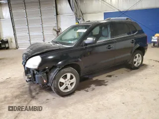 2007 Hyundai Tucson GLS with VIN KM8JM12B67U653377, listed as a Copart auction lot 52243225 with 203,440 mi miles and Salvage Title. Bid and sale history available at carsss.com. Image 1.