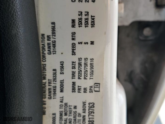 2008 Chevrolet Colorado LT w/1LT with VIN 1GCCS139688179763, listed as a Copart auction lot 44081525 with 121,667 mi miles and Salvage Title. Bid and sale history available at carsss.com. Image 12.