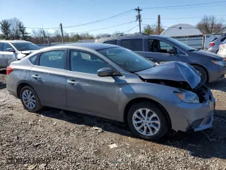 2019 Nissan Sentra S with VIN 3N1AB7AP5KY396778, listed as a Copart auction lot 45513065 with 54,481 mi miles and Salvage Title. Bid and sale history available at carsss.com. Image 4.