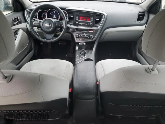 2015 Kia Optima LX with VIN KNAGM4A76F5575203, listed as a Copart auction lot 58827985 with 115,259 mi miles and Clean title. Bid and sale history available at DreamBid. Image 8.