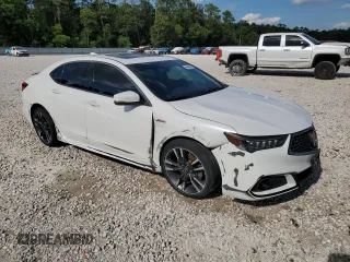 2019 Acura TLX w/A-Spec Pkg with VIN 19UUB3F61KA002301, listed as a Copart auction lot 56480095 with 50,350 mi miles and Clean title. Bid and sale history available at DreamBid. Image 4.