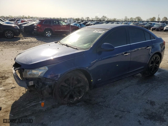2012 Chevrolet Cruze LTZ with VIN 1G1PH5SC5C7207452, listed as a Copart auction lot 52160745 with 128,185 mi miles and Salvage Title. Bid and sale history available at carsss.com. Image 1.