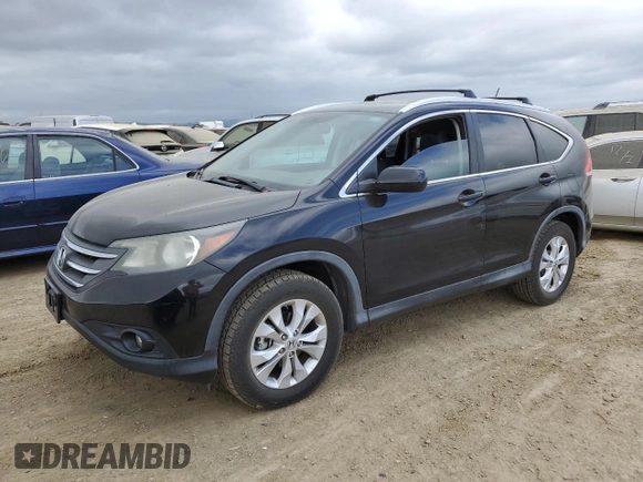 2013 Honda CR-V EX-L with VIN 2HKRM4H75DH615737, listed as a Copart auction lot 50718155 with 140,877 mi miles and Salvage Title. Bid and sale history available at carsss.com. Image 1.