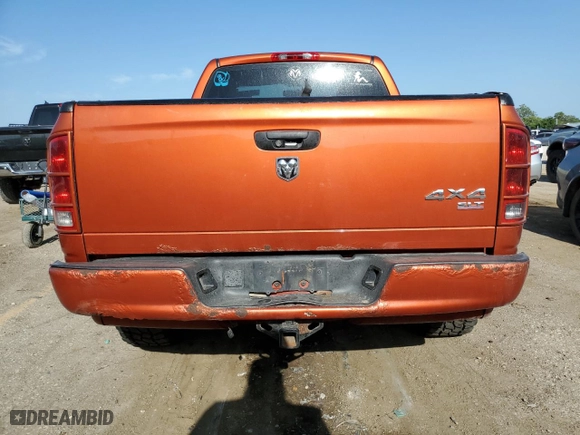 2005 Dodge Ram 1500 SLT with VIN 1D7HU16D15J619687, listed as a Copart auction lot 65439154 with 0 mi miles and Salvage Title. Bid and sale history available at carsss.com. Image 6.