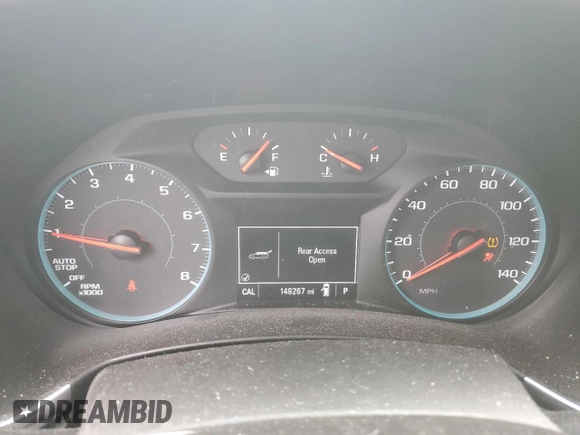 2018 Chevrolet Equinox LT with VIN 3GNAXJEV1JS603602, listed as a Copart auction lot 49460875 with 149,267 mi miles and Salvage Title. Bid and sale history available at DreamBid. Image 9.