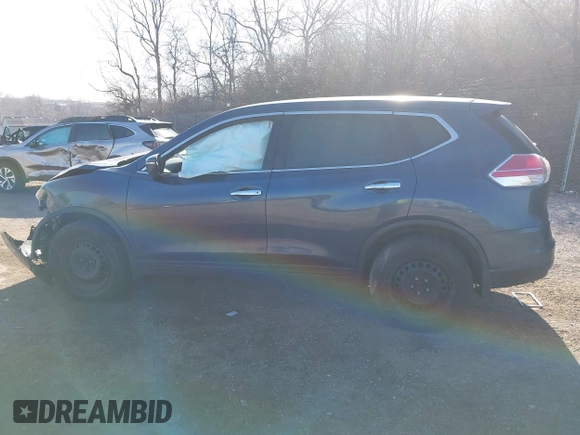 2014 Nissan Rogue S with VIN 5N1AT2MK0EC867435, listed as a IAAI auction lot 41825081 with 1 mi miles. Bid and sale history available at carsss.com. Image 14.