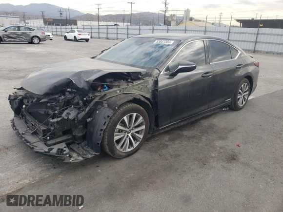 2021 Lexus ES with VIN 58ACA1C18MU003753, listed as a Copart auction lot 83847384 with 0 mi miles and Salvage Title. Bid and sale history available at carsss.com. Image 1.