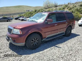 2003 Lincoln Navigator Luxury z VIN 5LMFU28R33LJ50757, wystawiony jako Copart lot #57637585 z przebiegiem 83 066 mil mil oraz Szkoda całkowita • Salvage title. Historia ofert i sprzedaży dostępna na DreamBid. Obrazek 1.