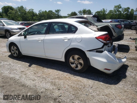 2015 Honda Civic LX with VIN 2HGFB2F54FH560189, listed as a Copart auction lot 57337515 with 68,531 mi miles and Salvage title. Bid and sale history available at DreamBid. Image 2.