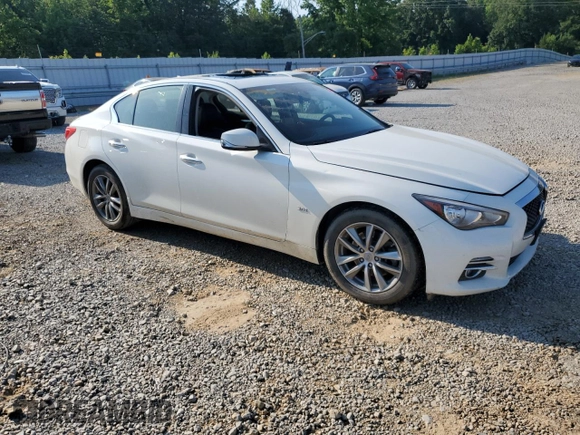2017 Infiniti Q50 Sport with VIN JN1EV7AP7HM743063, listed as a Copart auction lot 61135995 with 47,149 mi miles and Salvage title. Bid and sale history available at DreamBid. Image 4.