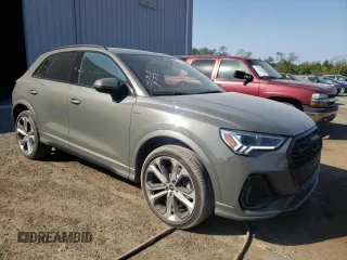 2022 Audi Q3 S line Premium Plus with VIN WA1EECF3XN1029317, listed as a Copart auction lot 43882063 with 24,143 mi miles. Bid and sale history available at carsss.com. Image 4.