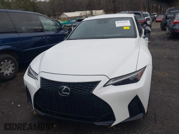 2021 Lexus IS with VIN JTHGZ1B23M5039150, listed as a IAAI auction lot 41228183 with 107,671 mi miles. Bid and sale history available at carsss.com. Image 12.