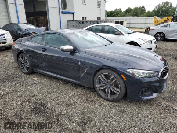 2019 BMW 8 Series M850i xDrive with VIN WBABC4C5XKBU95875, listed as a Copart auction lot 61893343 with 17,250 mi miles. Bid and sale history available at carsss.com. Image 4.