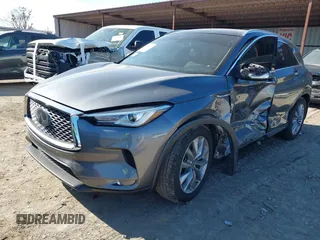 2020 Infiniti QX50 ESSENTIAL with VIN 3PCAJ5M36LF105778, listed as a IAAI auction lot 41442287 with 69,018 mi miles. Bid and sale history available at carsss.com. Image 2.