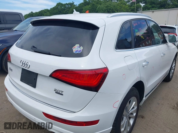 2015 Audi Q5 Premium Plus with VIN WA1LFAFP0FA139001, listed as a IAAI auction lot 42610811 with 109,613 mi miles and . Bid and sale history available at DreamBid. Image 4.