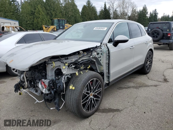 2024 Porsche Cayenne S with VIN WP1AL2AY3RDA34658, listed as a Copart auction lot 49486945 with 5,129 mi miles and Salvage title. Bid and sale history available at DreamBid. Image 1.