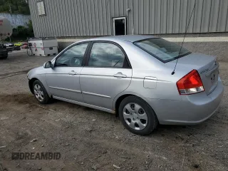 2007 Kia Spectra EX with VIN KNAFE121875410837, listed as a Copart auction lot 71992594 with 126,207 mi miles and Salvage Title. Bid and sale history available at carsss.com. Image 2.