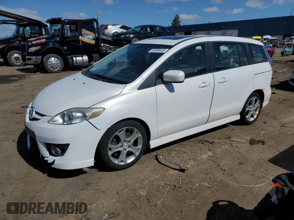 2010 Mazda 5 Sport with VIN JM1CR2W30A0380250, listed as a Copart auction lot 52399455 with 126,653 mi miles and Clean Title. Bid and sale history available at DreamBid. Image 1.