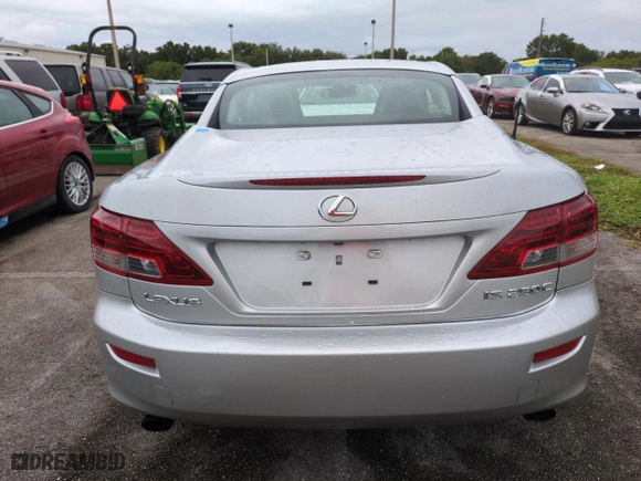 2010 Lexus IS 250C with VIN JTHFF2C26A2503652, listed as a Copart auction lot 74502494 with 0 mi miles and Salvage Title. Bid and sale history available at carsss.com. Image 6.