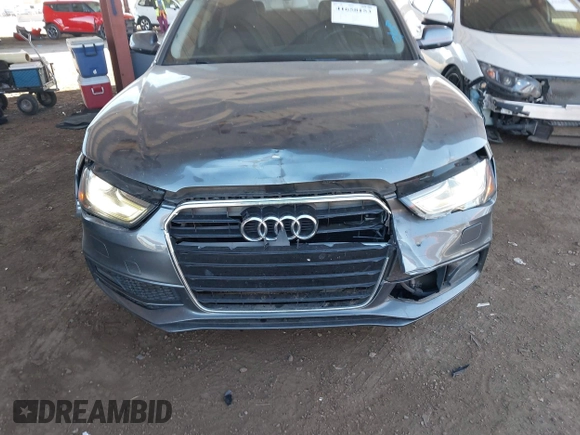 2014 Audi A4 Premium with VIN WAUAFAFL1EN037155, listed as a IAAI auction lot 41658153 with 96,711 mi miles. Bid and sale history available at carsss.com. Image 6.