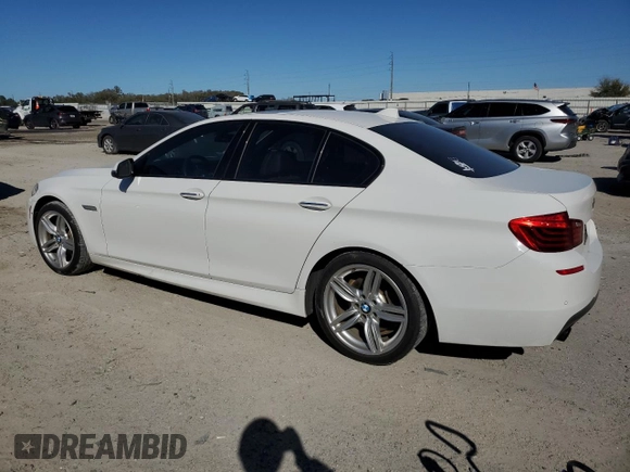 2015 BMW 5 Series 535i with VIN WBA5B1C58FD918932, listed as a Copart auction lot 47470515 with 160,506 mi miles and Salvage Title. Bid and sale history available at carsss.com. Image 2.
