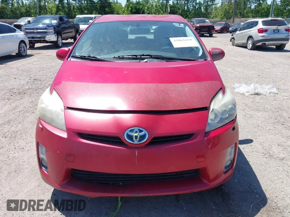2010 Toyota Prius II with VIN JTDKN3DU8A0066435, listed as a IAAI auction lot 42061659 with 185,764 mi miles. Bid and sale history available at carsss.com. Image 6.