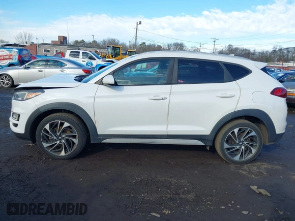 2019 Hyundai Tucson Ultimate with VIN KM8J3CAL3KU892709, listed as a IAAI auction lot 41216616 with 86,026 mi miles. Bid and sale history available at carsss.com. Image 14.