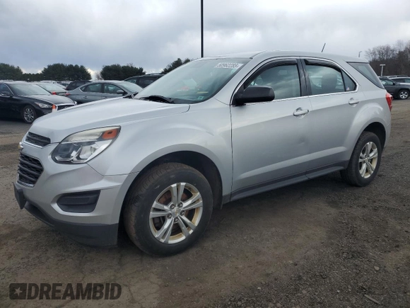 2016 Chevrolet Equinox LS with VIN 2GNALBEK9G6112368, listed as a Copart auction lot 50962285 with 87,042 mi miles and Clean Title. Bid and sale history available at carsss.com. Image 1.