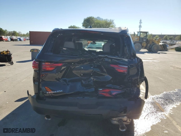 2022 Chevrolet Traverse LS with VIN 1GNERFKW4NJ147916, listed as a Copart auction lot 49444435 with 34,868 mi miles and Salvage Title. Bid and sale history available at carsss.com. Image 6.