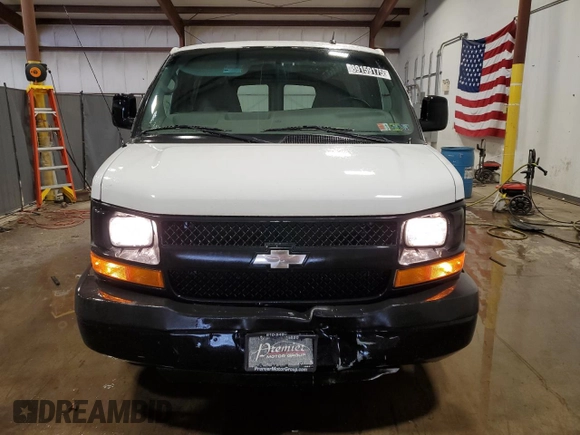 2013 Chevrolet Express Cargo Van with VIN 1GCSGAFX0D1163942, listed as a Copart auction lot 89159175 with 224,307 mi miles and Clean Title. Bid and sale history available at carsss.com. Image 5.