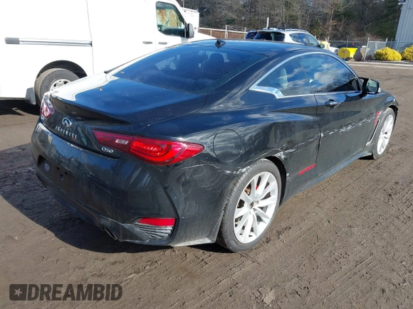 2017 Infiniti Q60 Sport with VIN JN1EV7EL4HM553227, listed as a IAAI auction lot 41479712 with 49,673 mi miles and . Bid and sale history available at DreamBid. Image 4.
