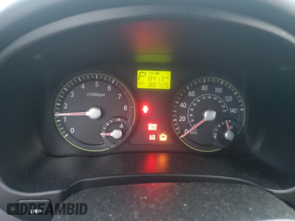 2007 Kia Rio LX with VIN KNADE123476256372, listed as a Copart auction lot 84759904 with 88,725 mi miles and Salvage Title. Bid and sale history available at carsss.com. Image 9.