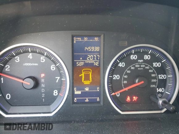 2011 Honda CR-V EX with VIN 3CZRE3H50BG703469, listed as a Copart auction lot 49991475 with 145,938 mi miles and Non Repairable. Bid and sale history available at DreamBid. Image 9.