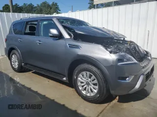 2024 Nissan Armada SV with VIN JN8AY2AC3R9196918, listed as a Copart auction lot 63477264 with 4,246 mi miles and Salvage Title. Bid and sale history available at carsss.com. Image 4.