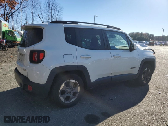 2015 Jeep Renegade Latitude with VIN ZACCJABH0FPB89027, listed as a Copart auction lot 80456364 with 128,513 mi miles and Salvage Title. Bid and sale history available at carsss.com. Image 3.
