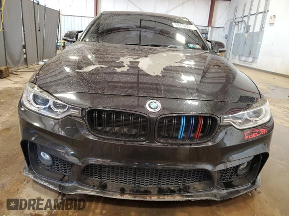 2015 BMW 3 Series 335i xDrive with VIN WBA3B9G58FNR92880, listed as a Copart auction lot 48410535 with 43,610 mi miles and Salvage Title. Bid and sale history available at carsss.com. Image 5.