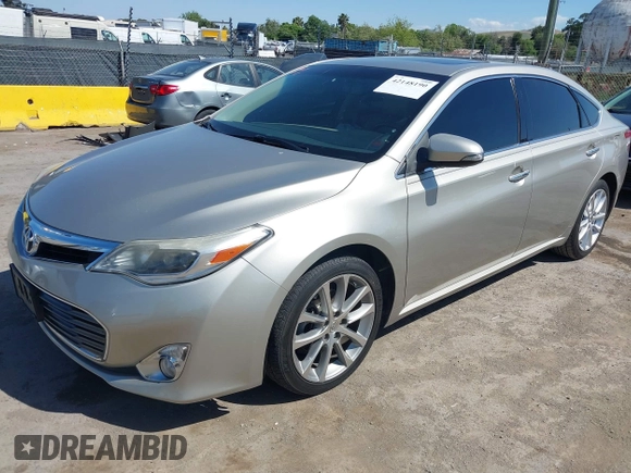 2014 Toyota Avalon Limited with VIN 4T1BK1EB5EU108760, listed as a IAAI auction lot 42148190 with 132,656 mi miles. Bid and sale history available at carsss.com. Image 2.