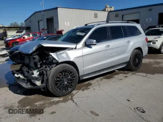 2017 Mercedes-Benz GLS with VIN 4JGDF6EEXHA755469, listed as a Copart auction lot 48479005 with 80,044 mi miles and Salvage Title. Bid and sale history available at carsss.com. Image 1.