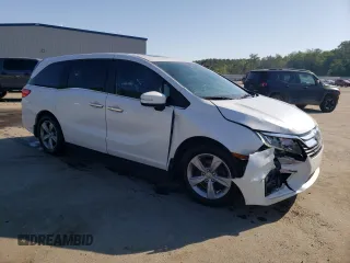 2020 Honda Odyssey EX-L z VIN 5FNRL6H70LB028163, wystawiony jako Copart lot #53289695 z przebiegiem 72 114 mil mil oraz Szkoda całkowita • Salvage title. Historia ofert i sprzedaży dostępna na DreamBid. Obrazek 4.