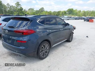 2019 Hyundai Tucson Sport z VIN KM8J33AL2KU909919, wystawiony jako IAAI lot #42055525 z przebiegiem 109 985 mil mil oraz . Historia ofert i sprzedaży dostępna na DreamBid. Obrazek 4.