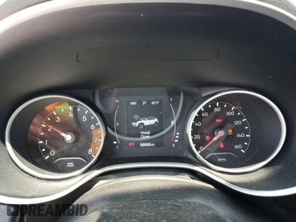 2017 Jeep Compass Latitude с VIN 3C4NJCBB9HT629483, выставлен на аукционе Copart как лот 60465815 с пробегом 88 666 миль миль и Списание • Salvage title. История ставок и продаж доступна на DreamBid. Изображение 9.
