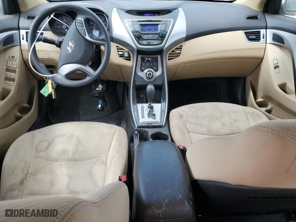 2013 Hyundai Elantra GLS with VIN 5NPDH4AE8DH380287, listed as a Copart auction lot 53376545 with 207,167 mi miles and Salvage Title. Bid and sale history available at carsss.com. Image 8.